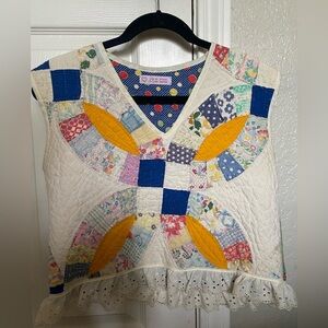 Handmade quilted vest top